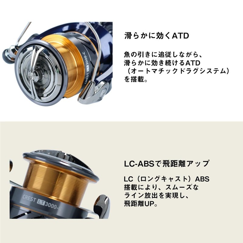Daiwa 20 Crest LT2500S-XH Spinning Reel, 2020 Model