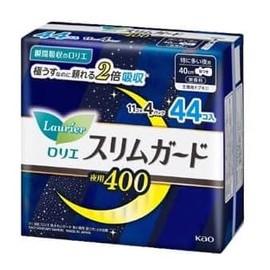 mymyshous Laurier Slim Guard, 15.7 inches (40 cm), Comes with Wings, 44 Pieces (11 x 4 Packs), For Especially Large Nights, Bulk Purchase
