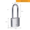 Yale Y120B/50/163/1 Serie Y120B Padlock, Chrome, 50mm