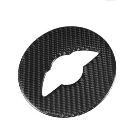 KIMISS Emblema de la decoración del Volante, Ajuste de la decoración del Volante de Fibra de Carbono para Mini Cooper F55 F56 F60
