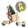 Christmas Sleigh Tree Wooden Advent Calendar Countdown 24 Drawers with