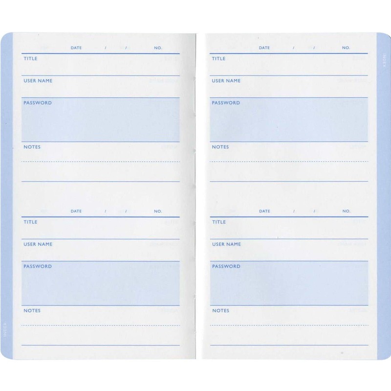 Password Book Blue [CP016]