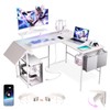VidaTeco L Shaped Gaming Desk with Desk Extender, Smart Corner