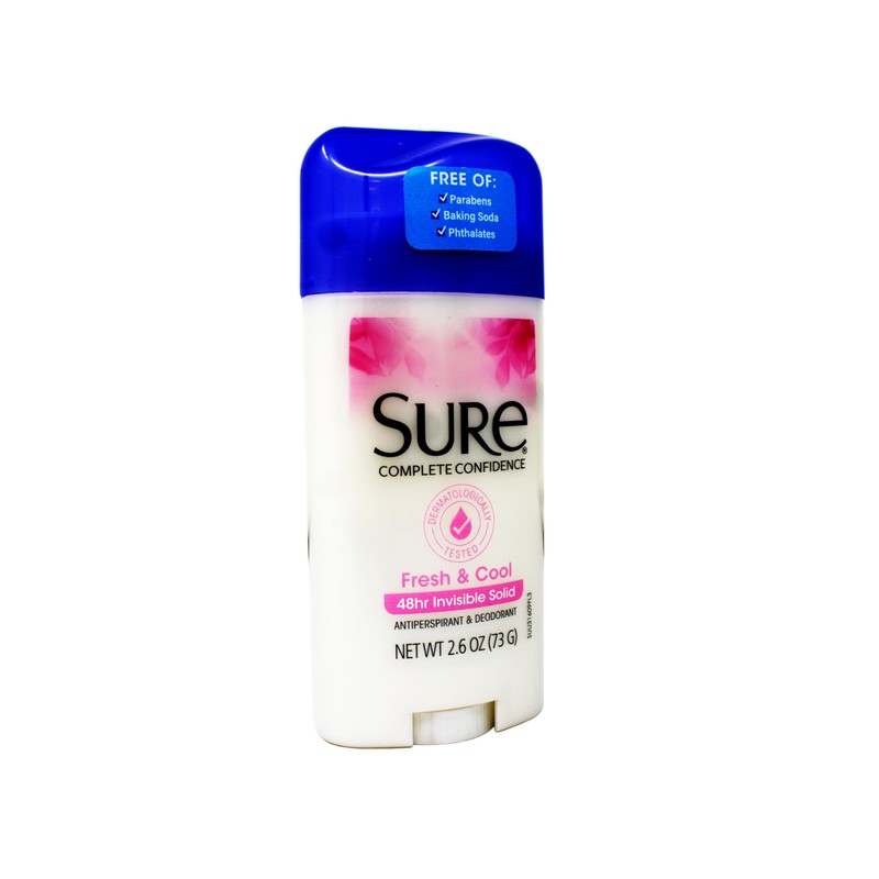 Sure Deodorant 2.6 Ounce Invisible Solid Fresh & Cool (76ml)
