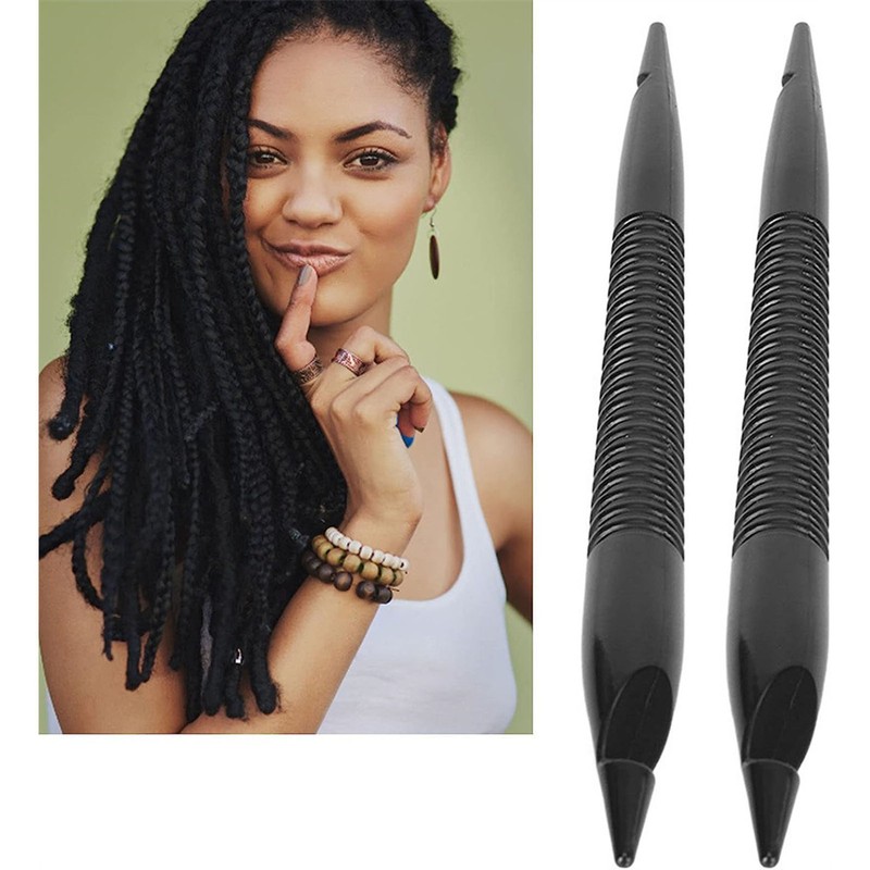 4Pcs Dreadlock Crochet Hook Double Ended Ergonomic Handle Anti Slip