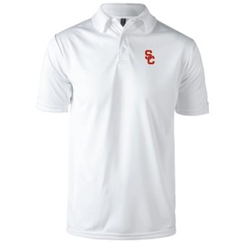 dunbrooke USC Trojans Edge Anti-Snag Polo, White, Medium