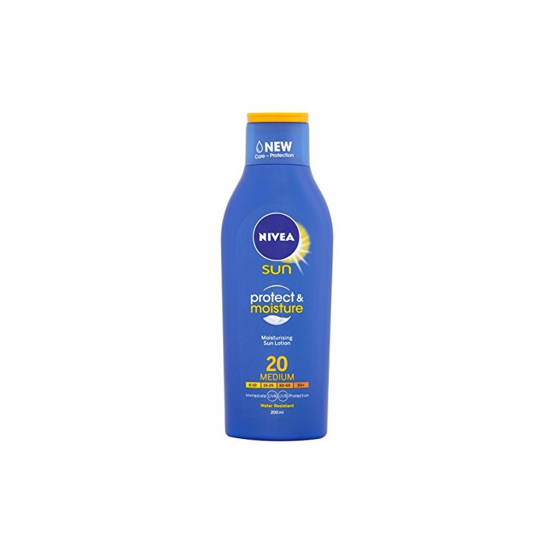 Nivea Sun Protect and Moisture Moisturising 20 Medium Sun Lotion,