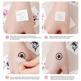 LJFEA 100 Glitter Unicorn Tattoo Set for Children, Girls, Waterproof Temporary Tattoo Stickers, Children's Tattoo, Glitter Tattoo, Children's Set, Gift, Children's Birthday Party