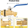 Himaweek Brass Water Container Rain Barrel Spigot - 3/4" GHT