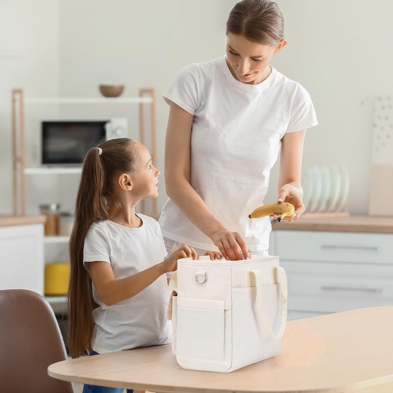 RJEU Women Lunch Box for Work,Large Insulated Lunch Bag Leakproof