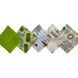 50 5" Quilting Fabric Squares Quilting Charm Pack Circus Tickets