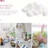 White Solid Polystyrene Foam Eggs Styrofoam, 80mm (8cm) - Pack