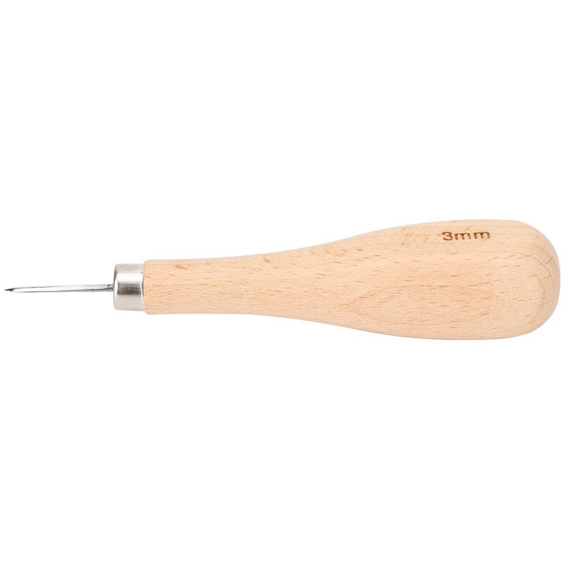 Rhombus Awl Wooden Handle Scratch Awl Beech Handle Diamond Point