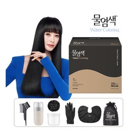 [Ced B] [Black] Premium water dyeing, total of 20 doses (natural black) / [씨드비] [블랙] 프리미엄 물염색 총 20회분(내추럴블랙)