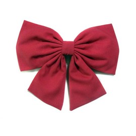 Cotton Cheer Hair Bows (Medium Size) (Alligator Clip, Hot Pink)