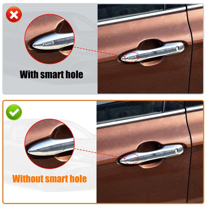 Glossy Black Side Door Mirror Covers and Handle Caps Replace