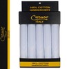 Caruso Italy Men's Premium 100% Pure Cotton Handkerchief White Self