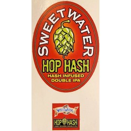 Sweetwater Brewing Company Hop Hash Double IPA Tap Handle Sticker Set Craft Beer