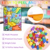 1218 Pcs Foam Stickers 7 Colors Self Adhesive Foam Shapes