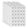 15 Sheets 3.5x3.5cm Coin Collection Pages, Coins Pocket Page with