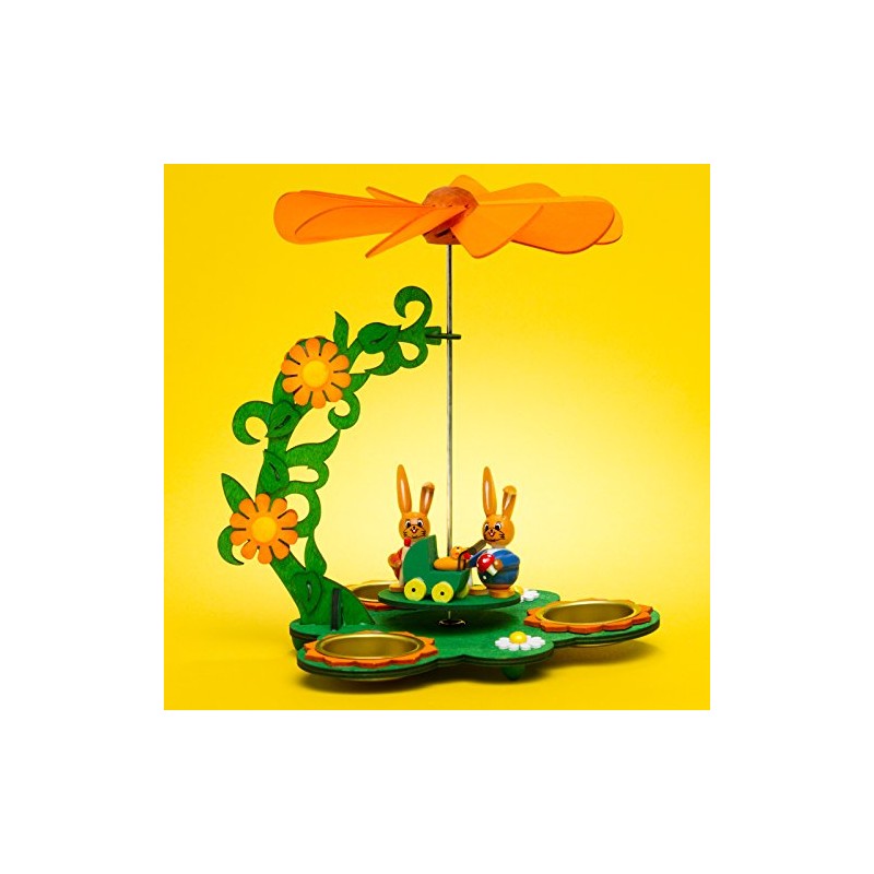 Sikora OD05 Easter Decoration Wooden Tea Light Table Pyramid with