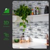 LONGKING Self-Adhesive Kitchen Backsplash, Marble Look Decorative Tiles (10 Tiles)