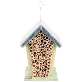Wild on Wildlife Esschert Design Wood Bee House - Natural