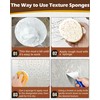 Rokkuon 4Pcs Knockdown Texture Sponges, Sponge for Patch/Repair Ceiling Drywall