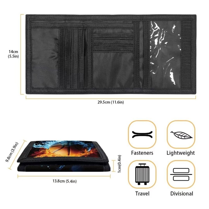 Coldinair Kids Basketball Wallet - Trifold Pouch for Boys &