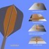 EMYTH Aurora Transparent Integrated Dart Flights and Shafts, No.2 Shape