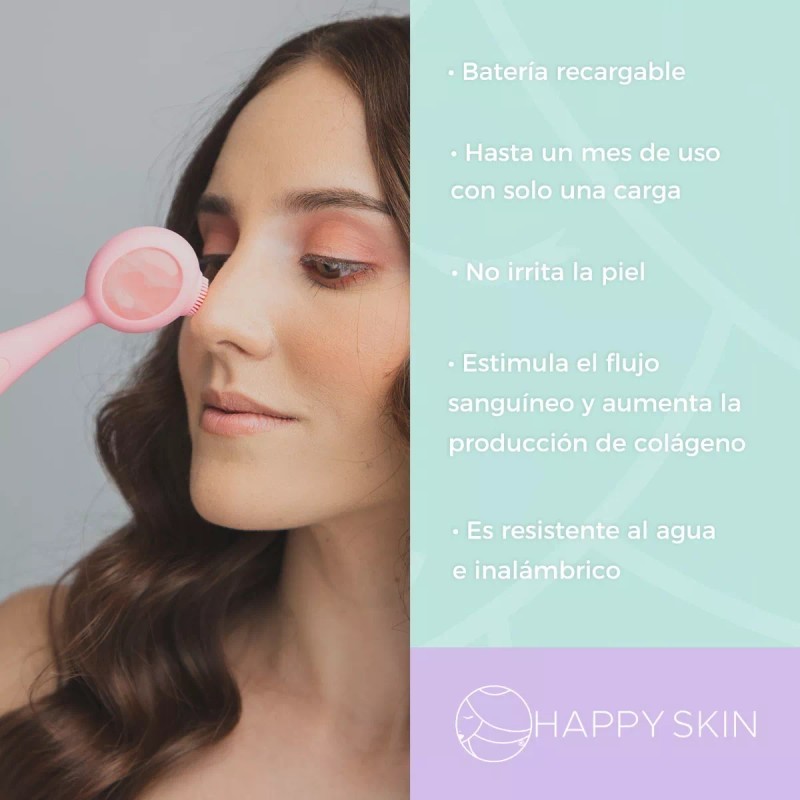 Happy Skin Cepillo Facial Pro Happy Skin Jade Eléctrico Recargable