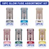 18 Pcs 32V Mini Slotted Automotive MCASE Shaped Cartridge Fuse