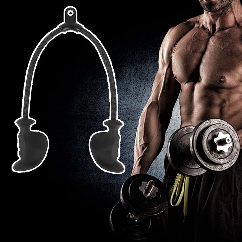 Ergonomic Triceps Rope,Gym Cable Attachment,Pull Down Rope,Gym Tool,for More Muscle
