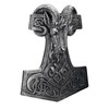 Pacific Giftware Thor's Hammer with Aries Head Wall Relief Viking