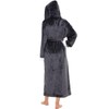 iniber Plush Robes for Women, Soft Warm Fleece Bathrobe for