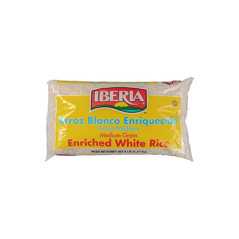 Iberia Medium Grain White Rice, 5 Pounds