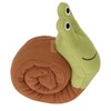 Snail Squeaky Dog Toys Polyester Teething Puzzle Interactive Puppy Chew