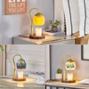 Dragonfly Tiffany Style Candle Warmer lamp, Lamp with Timer &