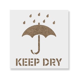 Keep Dry Symbol Stencil - Precision Industrial Designs with Optimized Stencils, Stencils for Wood