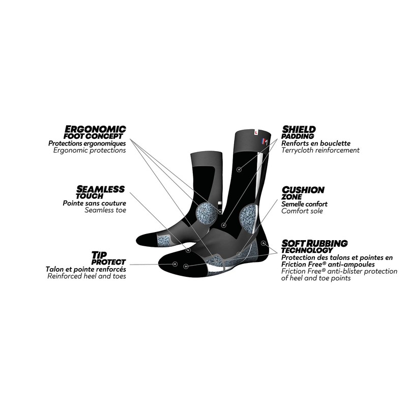 MONNET Trek Expert Socks, Blanc, 3536