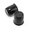 2Pcs 3.19" Stainless Trailer Wheel Center Caps, 3.6" H Matte