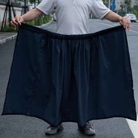 Moli & Hani Women's Rain Skirt, Bicycle, Commuting to Work or School, Waterproof Wrap Skirt, Long Length, Rainwear, Waterproof Skirt, Compatible with Heavy Rainfalls, Easy to Put on and Take Off