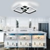 DELIPOP Modern Ceiling Light, 40W Sqaure LED Ceiling 3000k/4500k/6500k 3