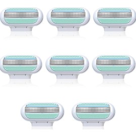 Pack of 8 Razor Blades for Women Razor Blades for Women Razor Replacement Blades for Women's Razors Deluxe Smooth Razor Blades Women's Razor Blades