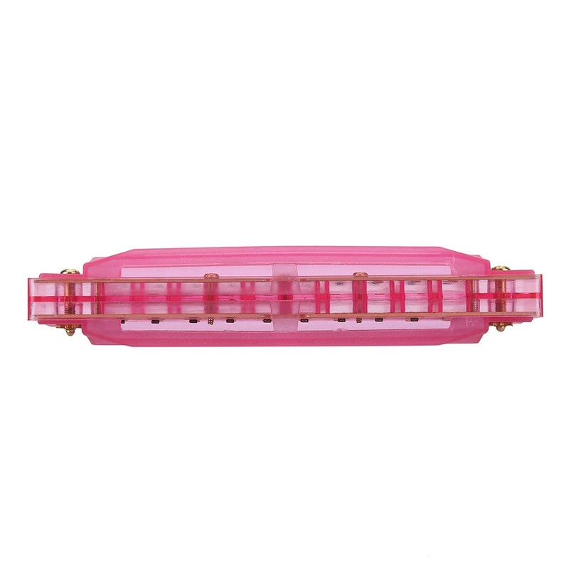 Colorful Translucent Harmonica, 10 Holes Starter Instruments Kids Music Instrument