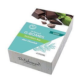 Dr. Fuhrman’s G-BOMBS Nutrition Bar – Chocolate Mint Flavor – Whole Food Plant-Based Superfood Snack with Nuts, Seeds, Greens & Berries – Vegan, Gluten-Free, No Added Sugar – 12 Count