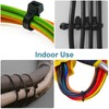 Zip Ties Assorted Sizes 4+6+8+12 inch, 200 Pack, Black Cable