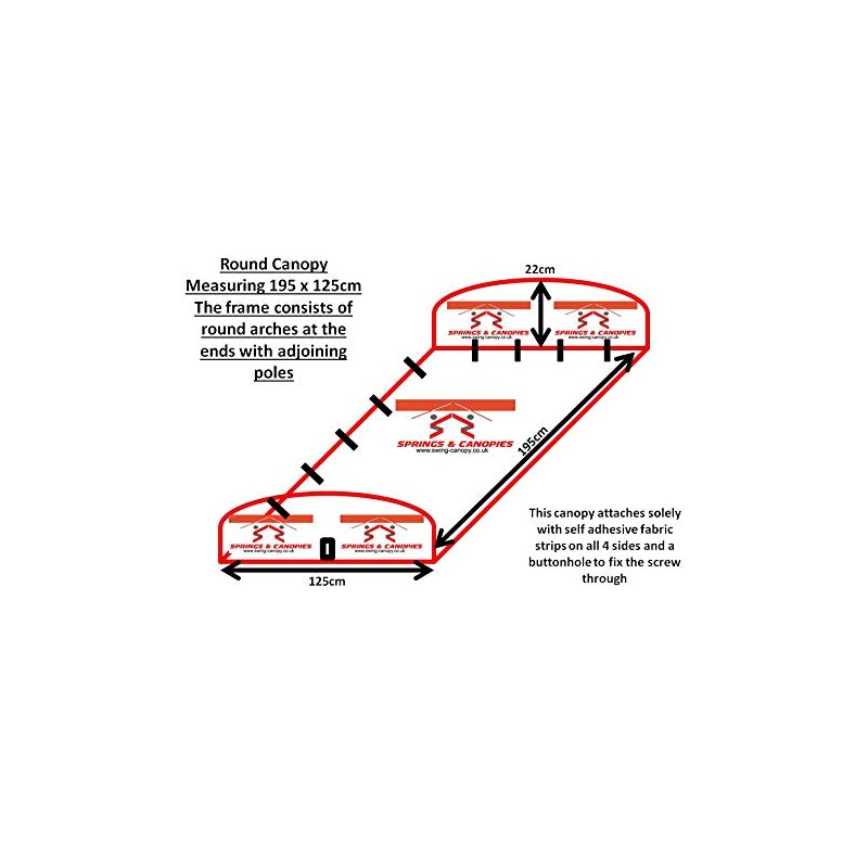Replacement Canopy for Garden swing 2/3 seater different sizes and