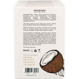 Yuya - Agua de Coco hidratante enriquecido con aloe vera y ginseng, 110 ml