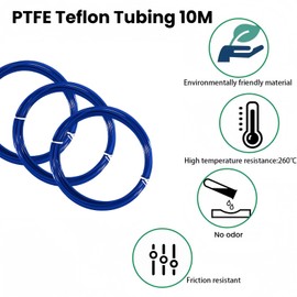 Blue 10m PTFE Tube for 1.75mm Filament,PTFE Te/flon Hose for 3D Printer Pen,3D Printer PTFE Filament Bow/den Tubing,PTFE Te/flon Tube,Bow/den Tube for 3D Printing,3D Printer Accessories(#Blue)